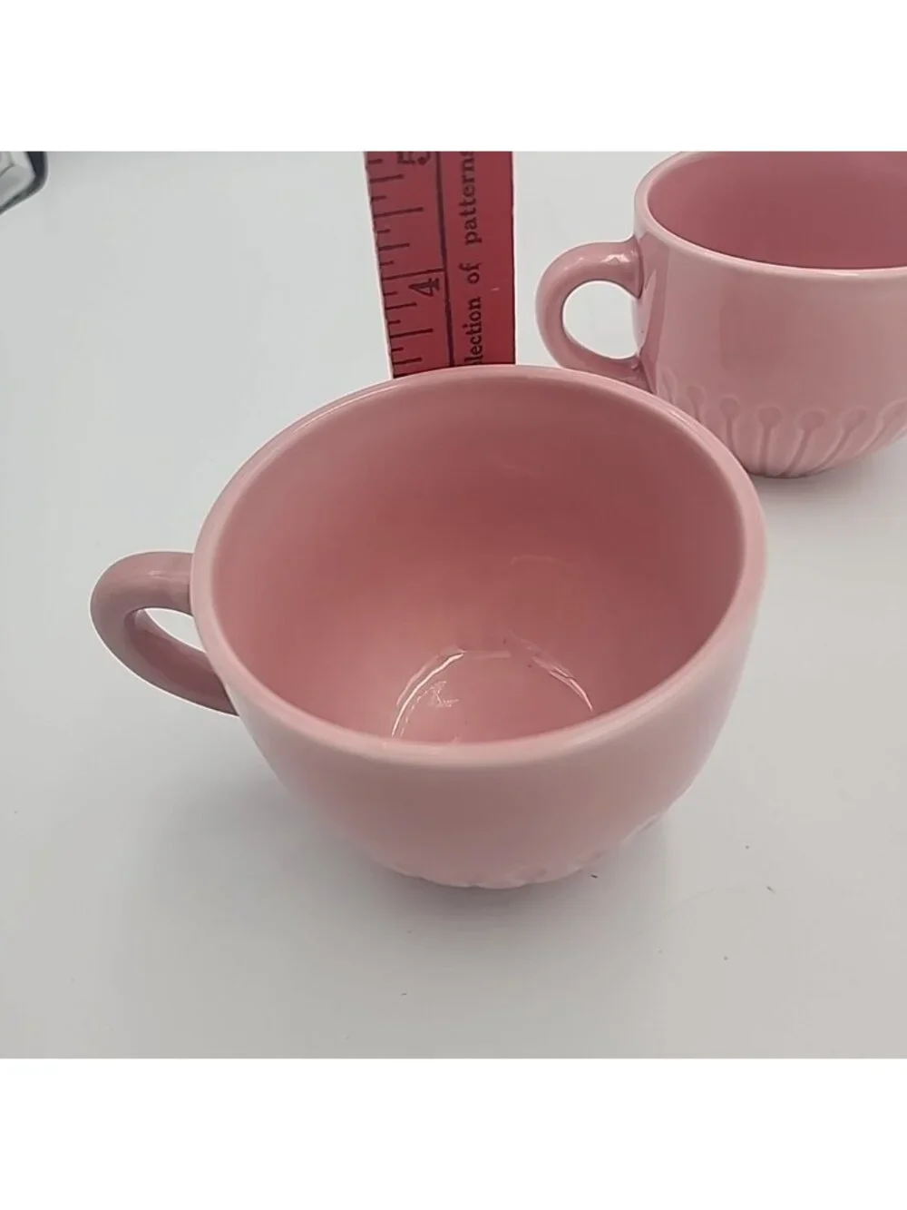 Set Of 2 IKEA Strimmig PINK 12 oz. Coffee Mug Tea Cup, 12011, 19-2